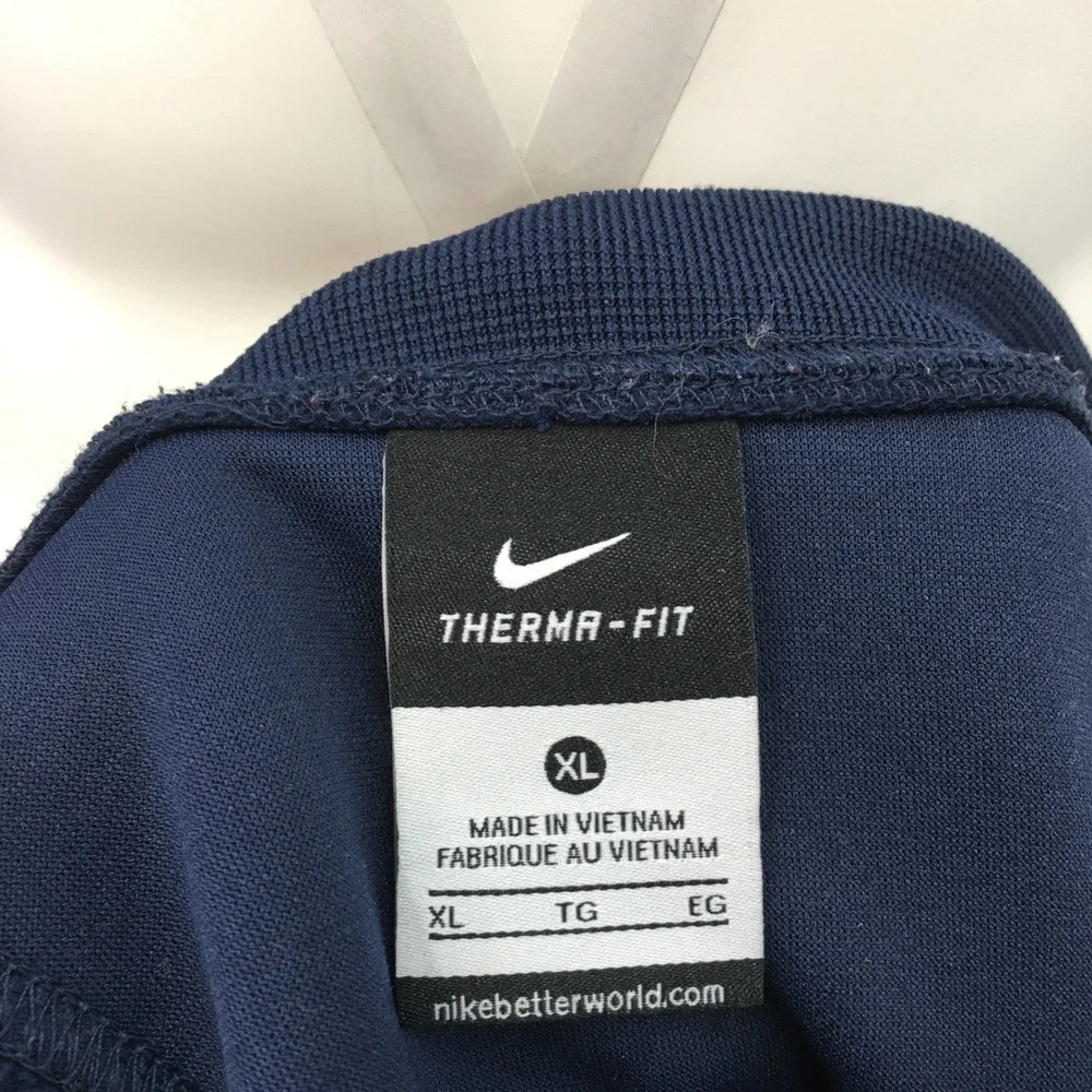 Vintage Y2K Nike Center Swoosh Navy Blue Long Sleeve Athletic Sweatshirt Men‎ XL